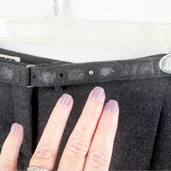 ✅ JIL SANDERS BLACK WOOL STRAIGHT LEG Black Trousers SIZE 34 - Picture 2 of 7